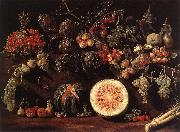 BONZI, Pietro Paolo Fruit, Vegetables and a Butterfly oil on canvas
